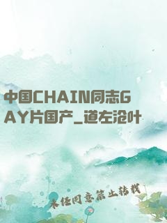 中国CHAIN同志GAY片国产