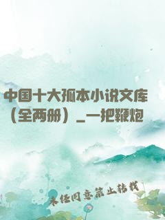 中国十大孤本小说文库（全两册）