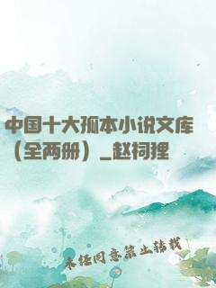 中国十大孤本小说文库（全两册）