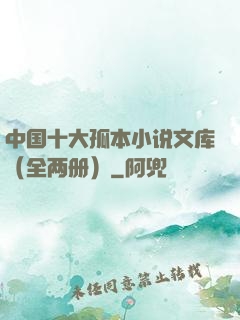 中国十大孤本小说文库（全两册）