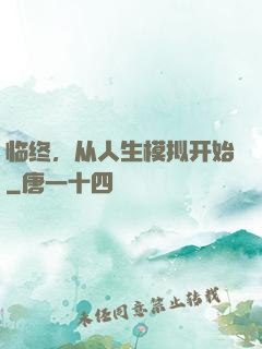 临终，从人生模拟开始