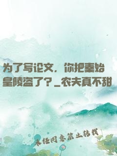 为了写论文，你把秦始皇陵盗了？