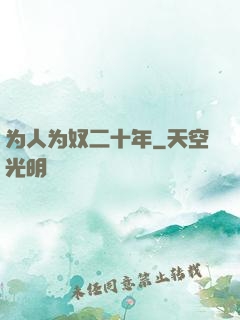 为人为奴二十年