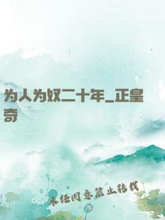 为人为奴二十年