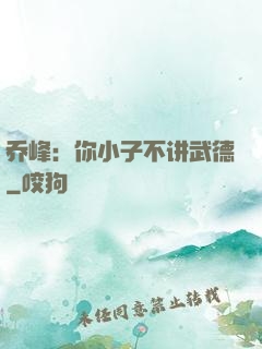 乔峰：你小子不讲武德