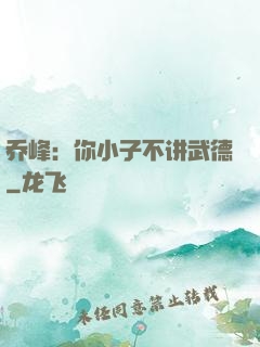 乔峰：你小子不讲武德