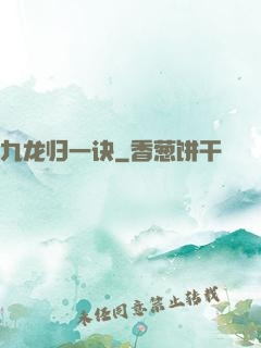 九龙归一诀