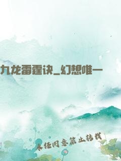 九龙雷霆诀