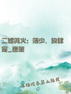 二婚似火：薄少，放肆宠