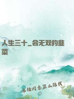 人生三十