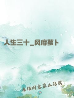 人生三十