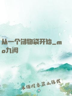 从一个储物袋开始