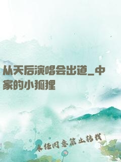 从天后演唱会出道