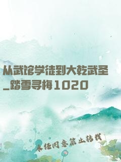 从武馆学徒到大乾武圣
