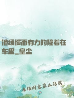 他缓慢而有力的撞着在车里