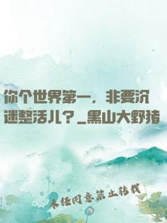 你个世界第一，非要沉迷整活儿？