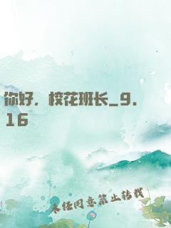 你好，校花班长