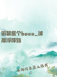 假装是个boss