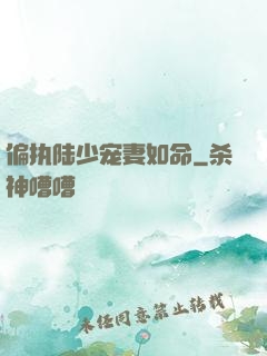 偏执陆少宠妻如命