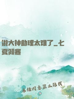 做大神助理太难了