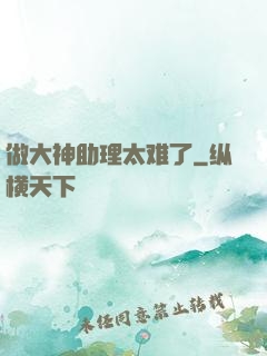 做大神助理太难了