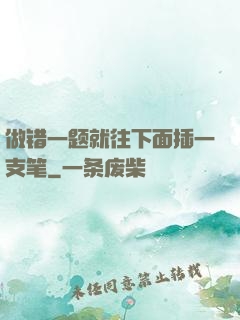 做错一题就往下面插一支笔