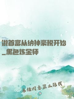 做首富从纳神豪税开始