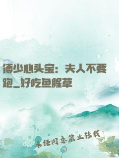 傅少心头宝：夫人不要跑