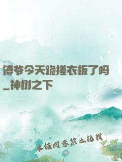 傅爷今天跪搓衣板了吗