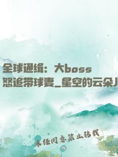 全球通缉：大boss怒追带球妻