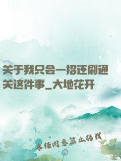 关于我只会一招还刷通关这件事