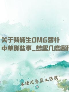 关于我转生OMG替补中单那些事