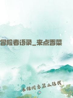 冒险者语录