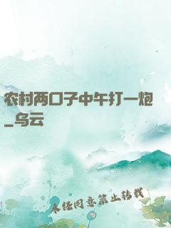 农村两口子中午打一炮