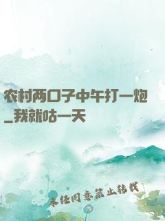 农村两口子中午打一炮