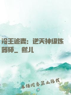 冷王追妻：逆天神级炼器师