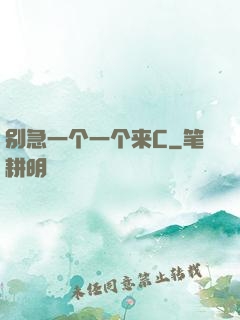 别急一个一个来C
