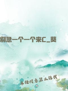 别急一个一个来C