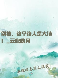 别撩，这个路人是大佬！