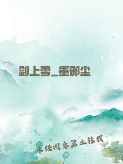 剑上雪