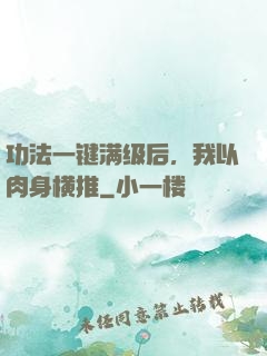 功法一键满级后，我以肉身横推