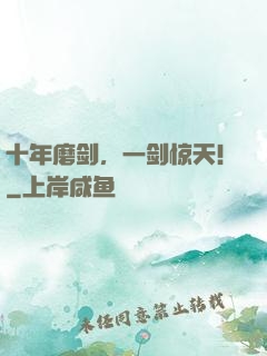 十年磨剑，一剑惊天！