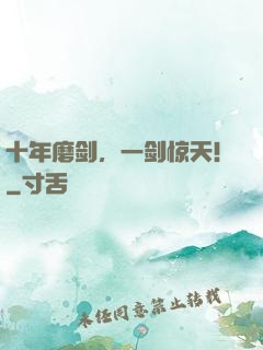 十年磨剑，一剑惊天！