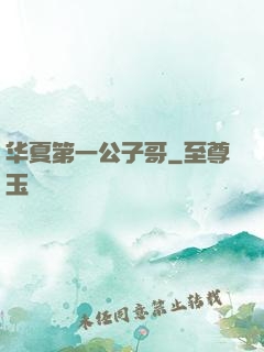 华夏第一公子哥