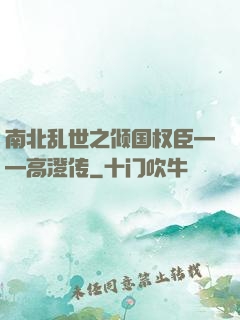 南北乱世之倾国权臣——高澄传