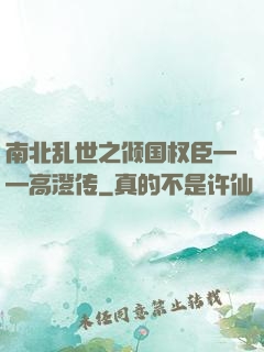 南北乱世之倾国权臣——高澄传