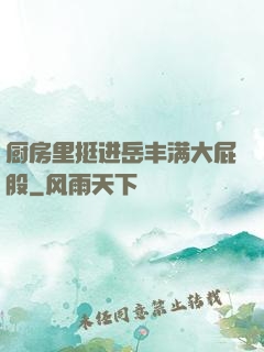 厨房里挺进岳丰满大屁股