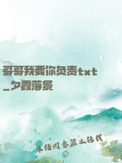 哥哥我要你负责txt