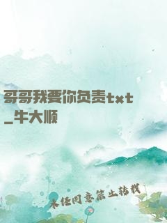 哥哥我要你负责txt