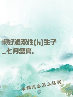 啊好湿双性(h)生子